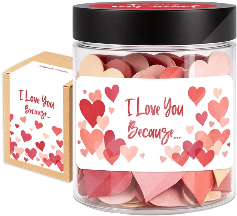 60 Positive Cards Jar, Affirmation Cards For Women, Friendship Gift, Quotes Jar, Best Friend Gift, Positive Decor, Christmas Gifts For Women, Positive Decor, Key Chain (Reasons Why I Love You Jar)